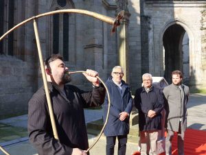 Abraham Cupeiro na presentación da súa actuación para o Arde Lvcvs