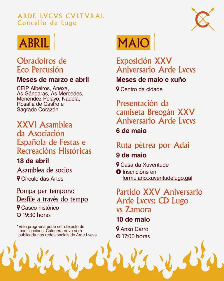 Arde Lvcvs Cultural - Programación